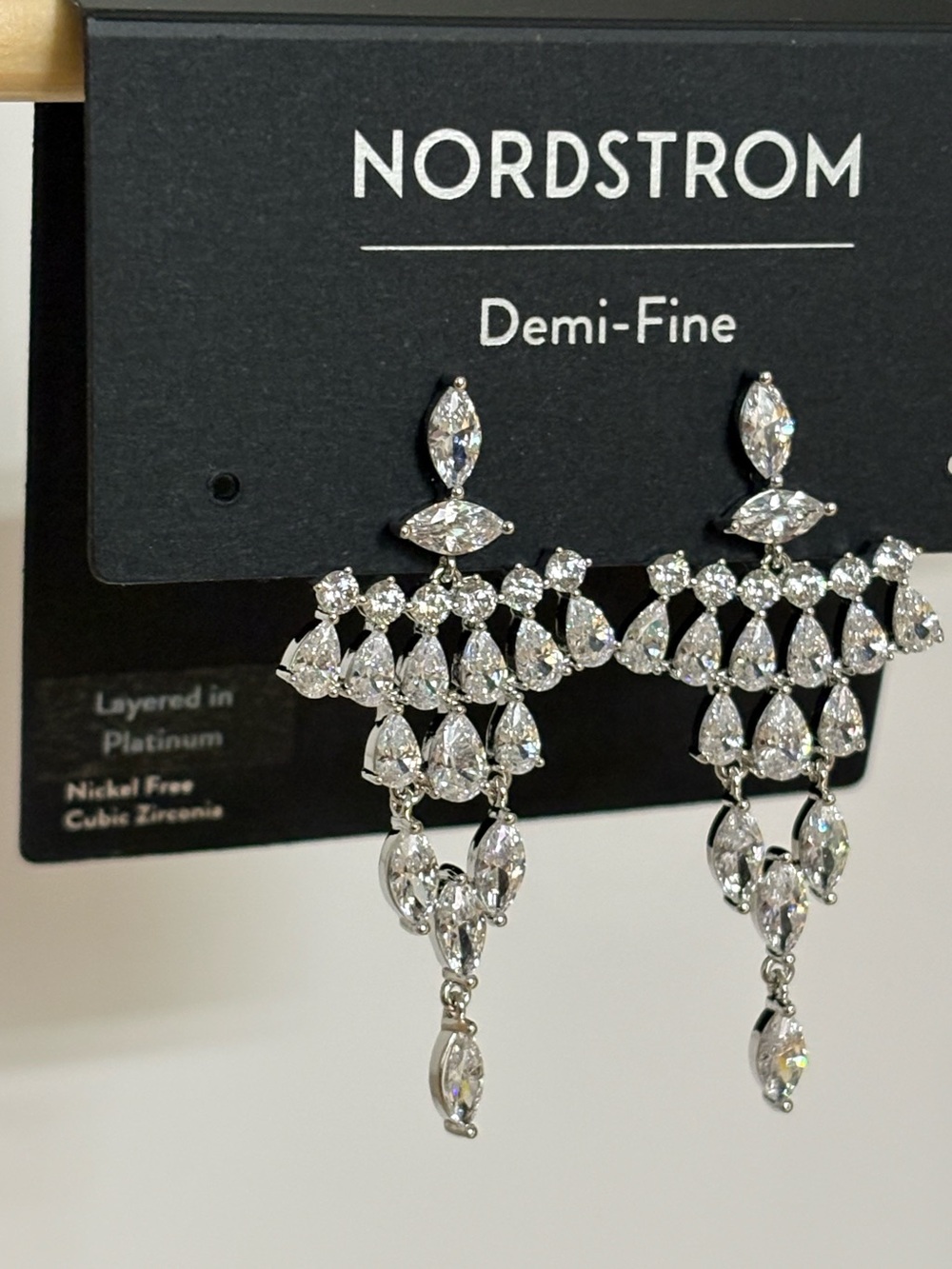 NWT Nordstrom Cubic Zirconia
Chandelier Drop Earrings